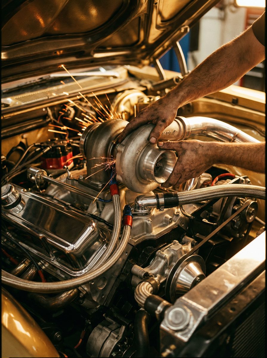 91修车视频-涡轮增压器安装